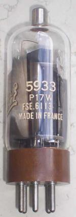 Tube electronique 5933 / 807w / cv3517 power amplifier tetrode 5 pins