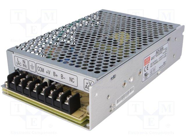 Alim tampon 51w 110-220v / 27.6v avec connexion pour batterie 24v fonction ups