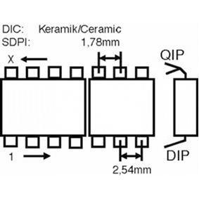 Single high speed 2-to-1 multiplexers dip8