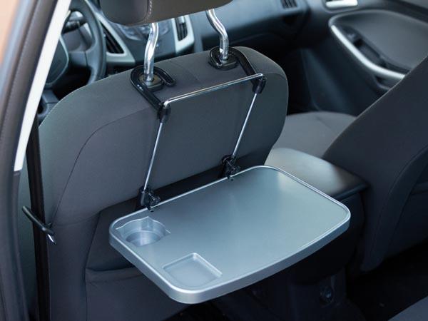Tablette inclinable s'adaptant sur volant ou siege voiture dim:355x235x20mm