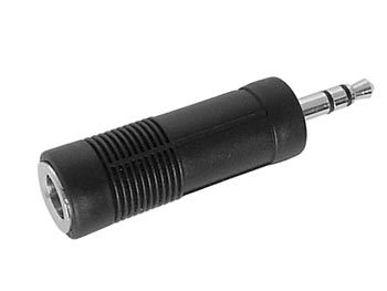 Adaptateur audio-video jack 3.5mm male stereo / jack 6.35mm femelle stereo