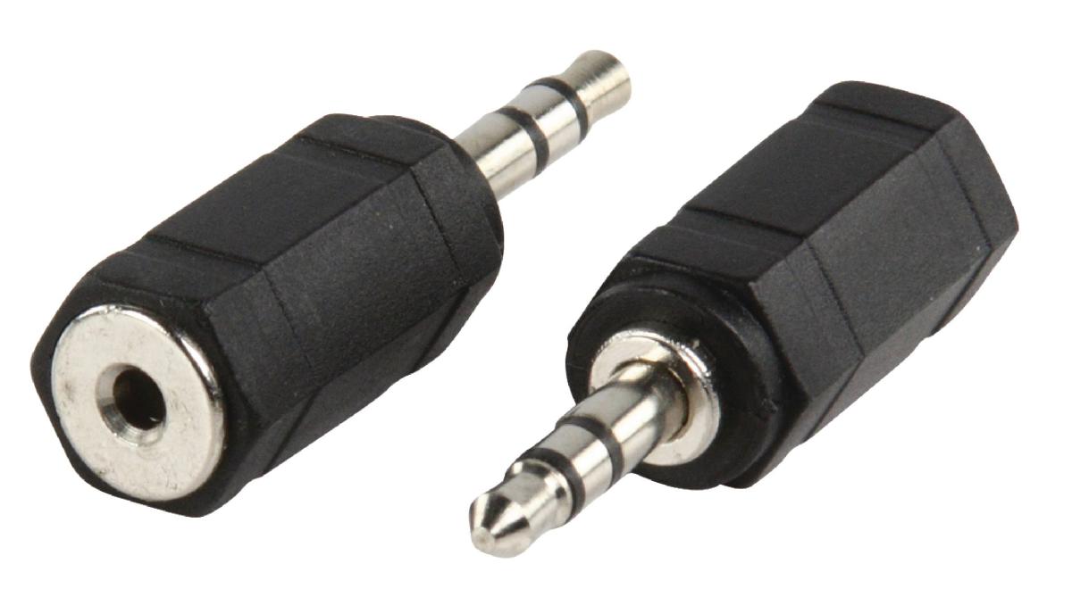 Adaptateur audio-video jack 3.5mm male stereo / jack 2.5mm femelle stereo