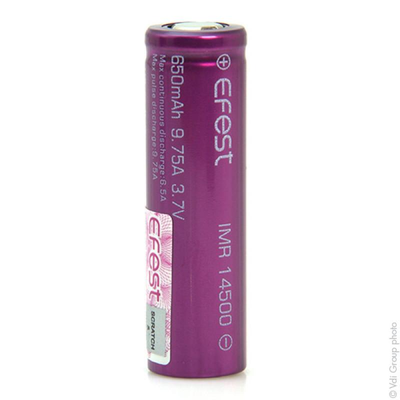Batterie li-ion 3,7v 600mah; Ø14x52mm