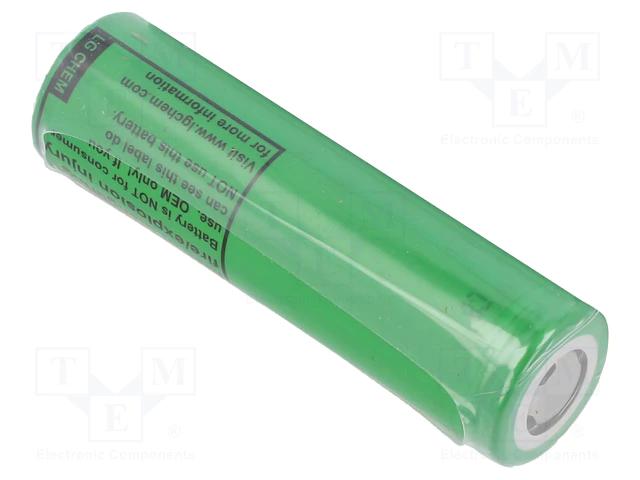 Batterie lithium-ion 18650 3.6v 3500mah Ø18.4x65.1mm