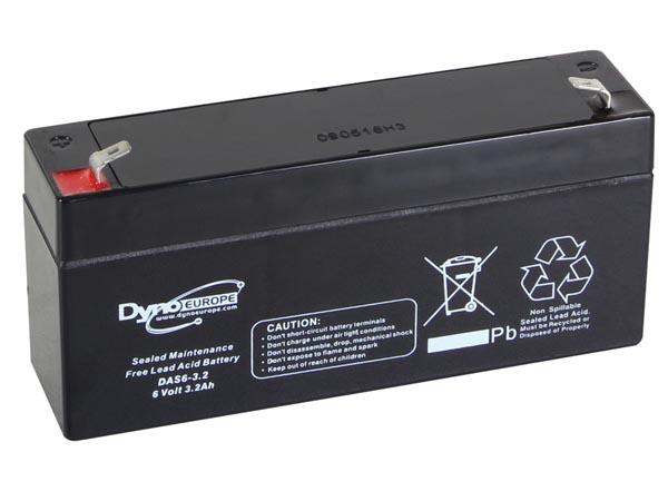 Batterie étanche au plomb standard 6v 3.3a 134x34x 66mm