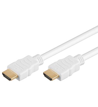 Câble hdmi haute vitesse avec ethernet 4k@30hz / arc / 10.2 gbps / l=10m / blanc