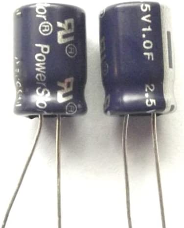 Condensateur mémoire super condensateur;1f; 2,5vdc; -20÷80%; Ø10x31,5mm; 500m?