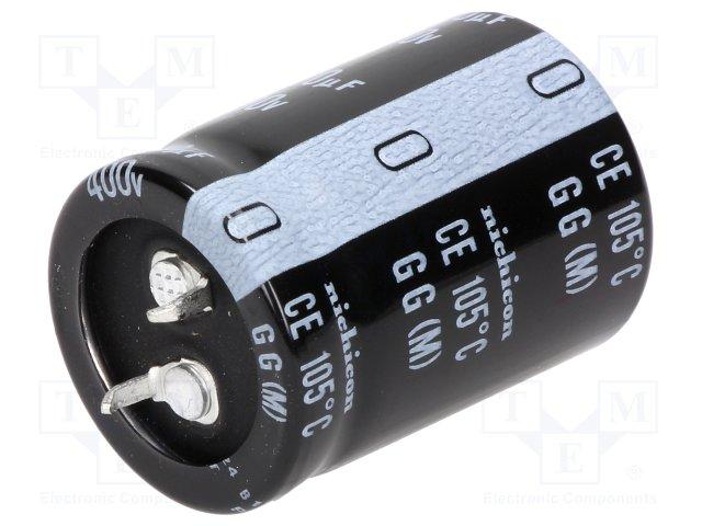 Cond. chimique radial 56uf 400v 20x25mm snap-in 105°c