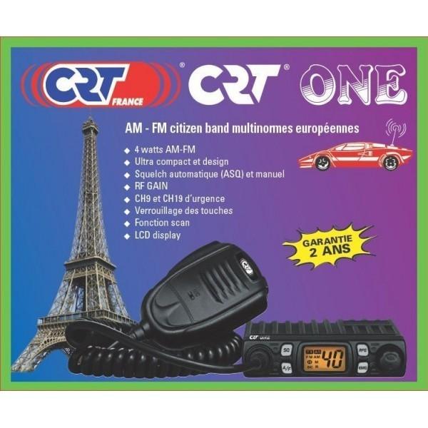Postes  cb   sytème de communication radio cb cb crt one am/fm  4 watts  le plus petit poste du marché : 10.2 x 10 x 2.5 cm
