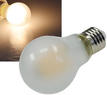 Ampoule a filament led e27 opaque 8w blanc chaud 3000k 720 lumens 60x108mm