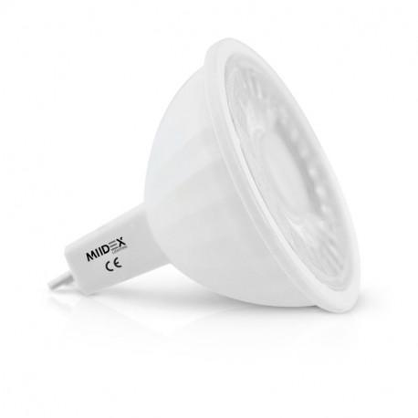 Lampe led mr16 gu5.3 12v 6w - blanc chaud - 3000°k - 530 lm - 12v - 75° - dimmable