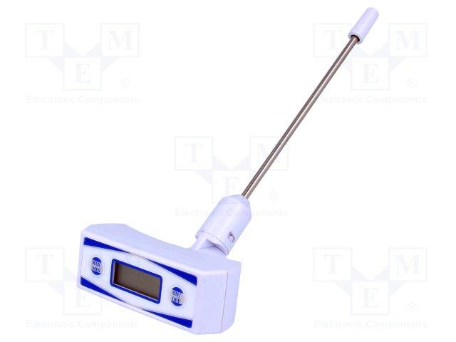 Thermomètre numérique -50 a + 150°c type sonde l= 133mm orientable 180°