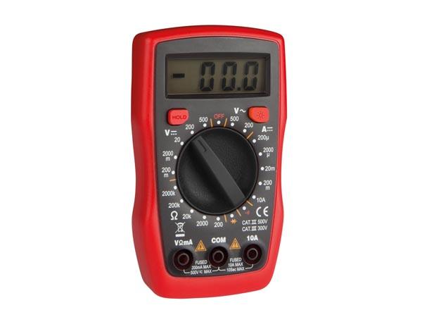 Multimètre numérique  - ohmètre / voltmètre/ ampèremètre /testeur de continuité - cat3 300 v cat2 500 v - - 10a