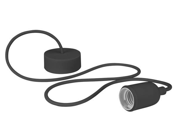 Luminaire design à suspension en cordage - noir