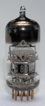Tube electronique ec8010 triode uhf 9 pins ( noval )