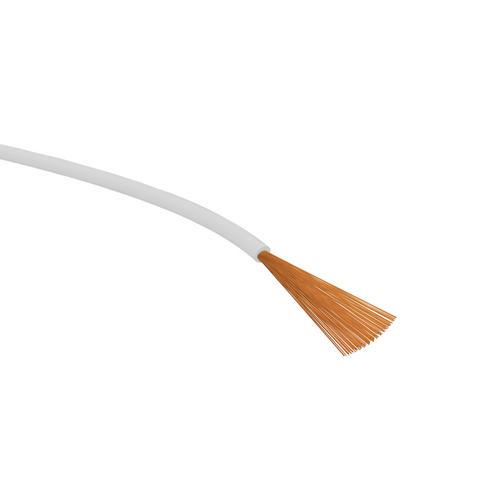 Fil de cablage - blanc - multibrin ( 128 x 0.05mm ) 0.25mm2 d=1.4mm l=1m ( série lify ) très flexible