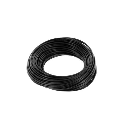 Fil de câblage 0.50 mm noir monobrin longueur 10 m