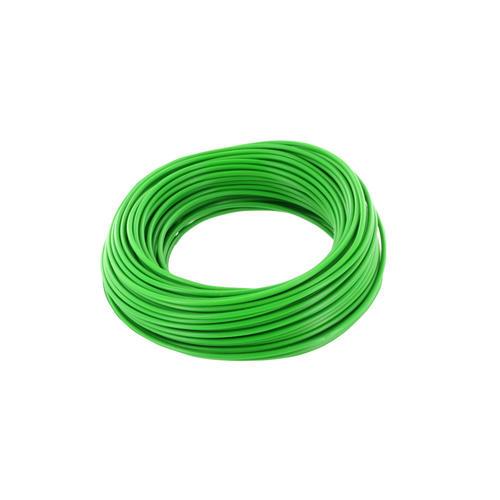 Fil de câblage 0.50 mm vert monobrin longueur 10 m