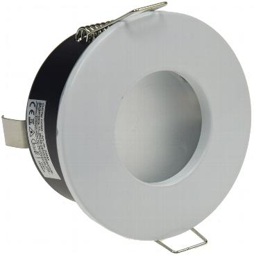 Support de lampe mr16 gx5.3 / gu10 etanche ip44 rond blanc