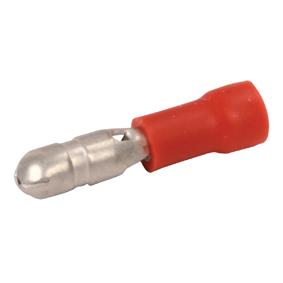 Cosse cylindrique mâle rouge pour câble 0.5 à 1mm² lot de 100 pièces