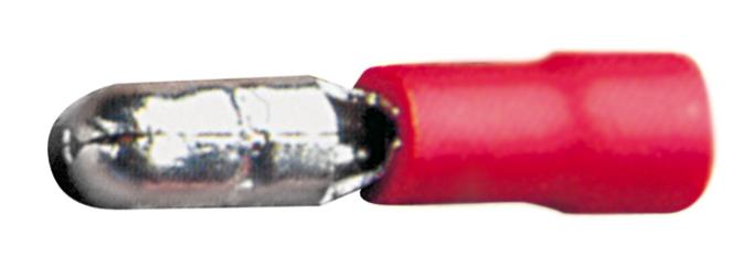 Cosse cylindrique mâle rouge pour câble 0.5 à 1mm² lot de 50 pièces