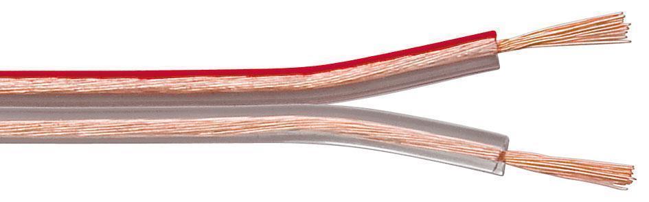 Cable hp scindex transparent 100% cu ofc 2 x 0.75mm2 l= 1m / sommercable