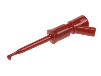 Grip-fils miniature avec douille de raccordement de 2mm - cat1  60vdc 6a  - rouge - (kleps 2 bu ) hirschmann