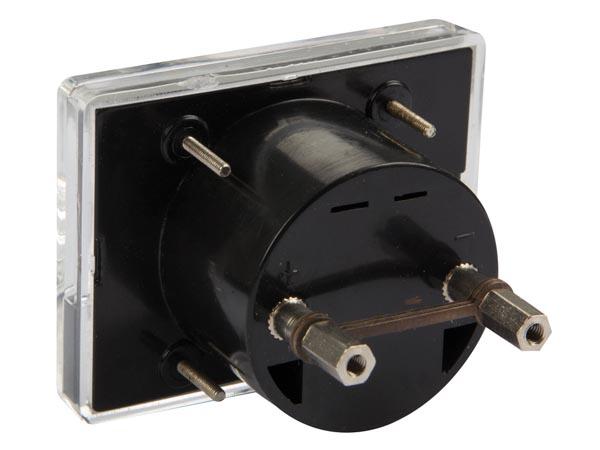 Ampèremètre analogique de tableau 10a cc / 60 x 47mm