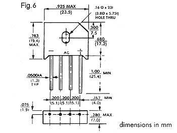 Pont de redressement 200v - 4a