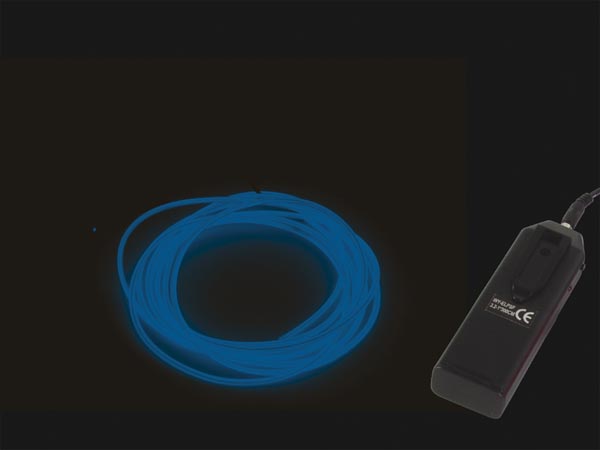 Cable el, 1.5m, 3vcc, bleu