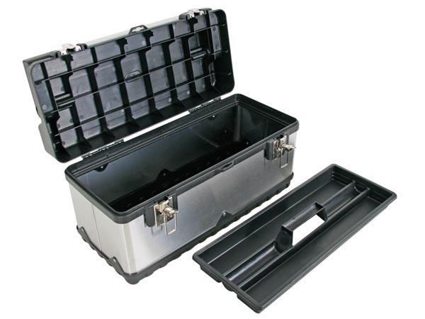 Boîte à outils en acier inoxydable 505 x 235 x 255mm