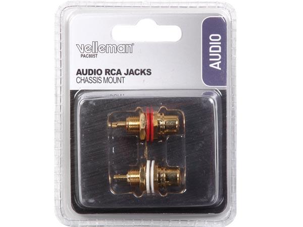 Jeu de fiches jack audio rca (montage chassis) / p