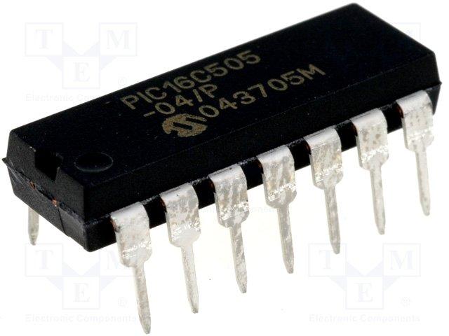 Microcontroleur sram 72 bits 20 mhz dip14