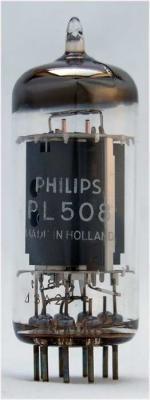 Tube electronique pl508 / 17kw6 power amplifier pentode 9 pins ( noval )
