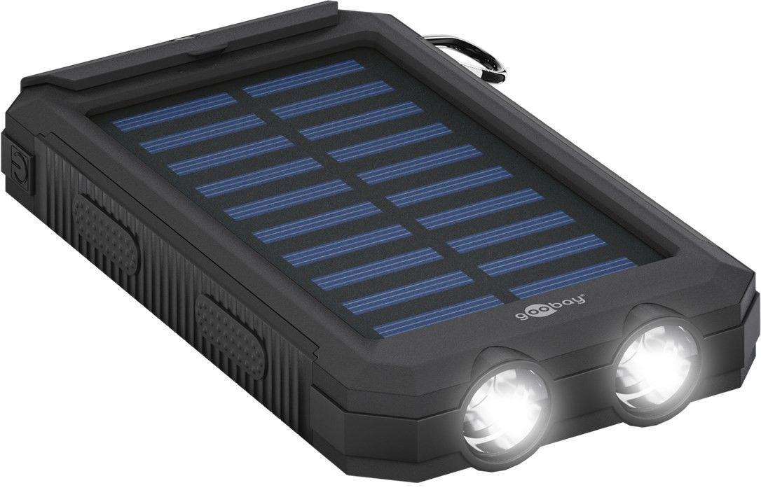 Batterie de secours extérieure pour téléphone 8000 mah solaire + torche