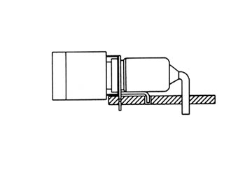 Interrupteur a bascule subminiature unipolaire on-on  horizontal 3a 28vcc