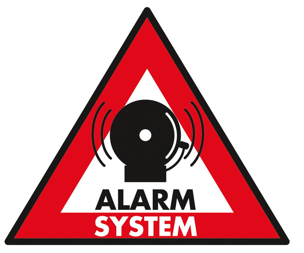 Sticker système d'alarme 123x 148mm