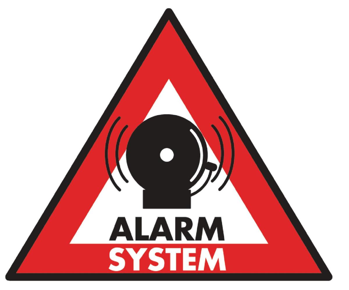 Sticker système d'alarme 123x 148mm