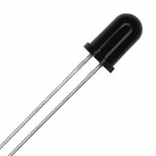 Diode emetrice infra-rouge 950nm angle 17° 1.3v 100ma 5mm noire