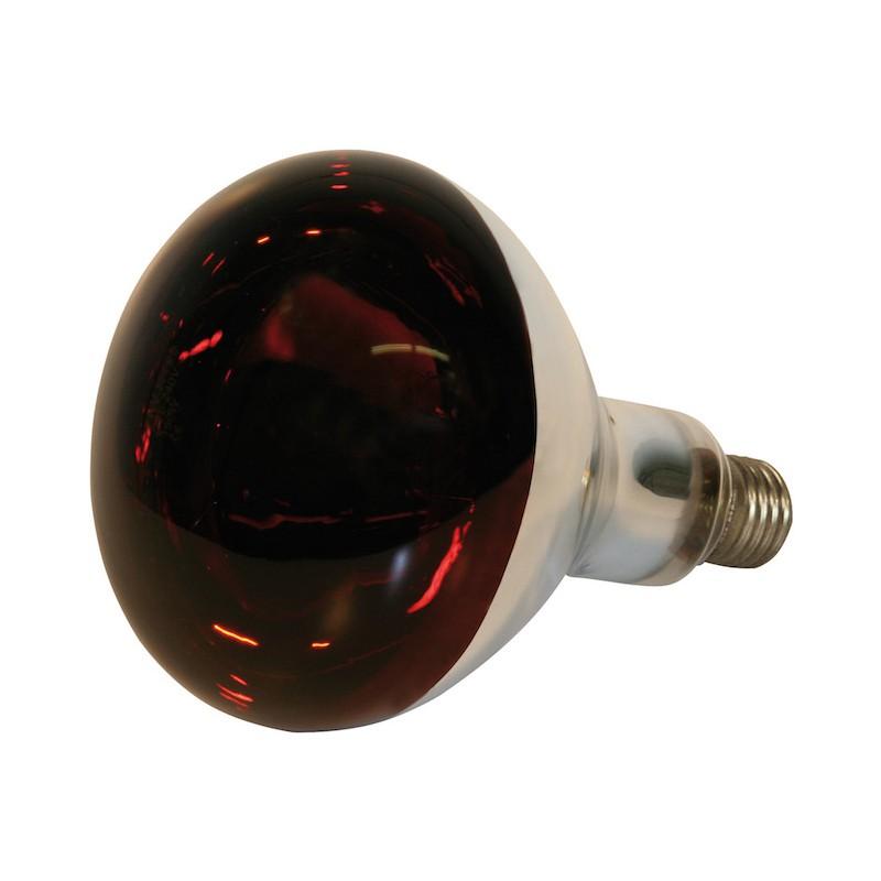 Lampe infra-rouge e27 150w 230v 127x185mm