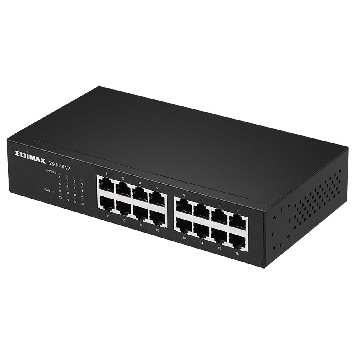 Commutateur réseau edimax gigabit 16 ports 1000m/bps full duplex