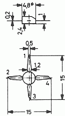 Driver circuit for wrist watches with single coil balance systems;to50 - 4pins