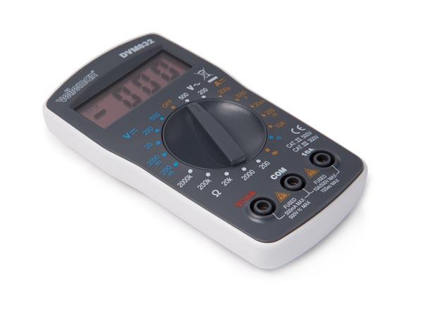 Multimètre numérique - ohmètre / voltmètre/ ampèremètre /testeur de continuité - cat2 500v - cat3 300 v - 10 a -