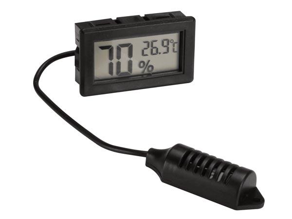 Thermomètre, hygromètre digitale à encastrer - 50°c à + 70°c précision 0.1°c