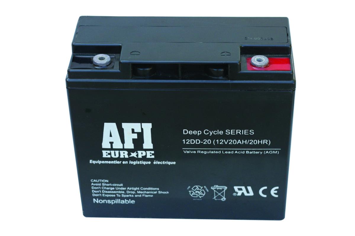 Batterie étanche agm cyclage 12v 18a 181 x 77 x 167mm