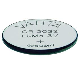 Pile bouton lithium 3.0v 230ma (20 x 3.2mm) cr2032 varta 6032.801.401