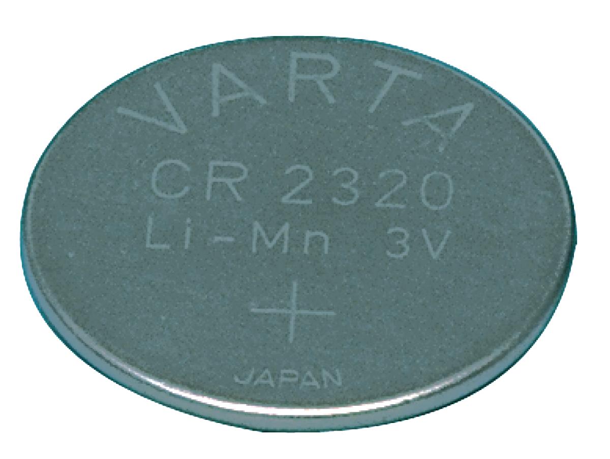 Pile bouton lithium 3.0v 135ma (23 x 2.0mm) cr2320 varta 6320.801.401