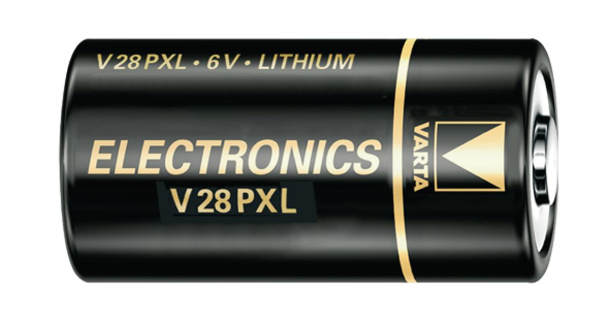 Pile cylindrique lithium 6v 170ma (13 x 25.1mm) v28pxl/2cr1/3 n / varta 6231.101.401
