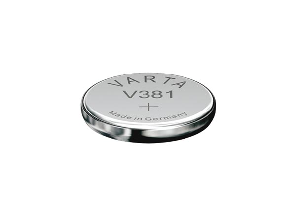 Pile bouton oxyde d'argent 1.55v 45ma (11.6x 2.10mm) sr1121 sw /varta 381.801.111