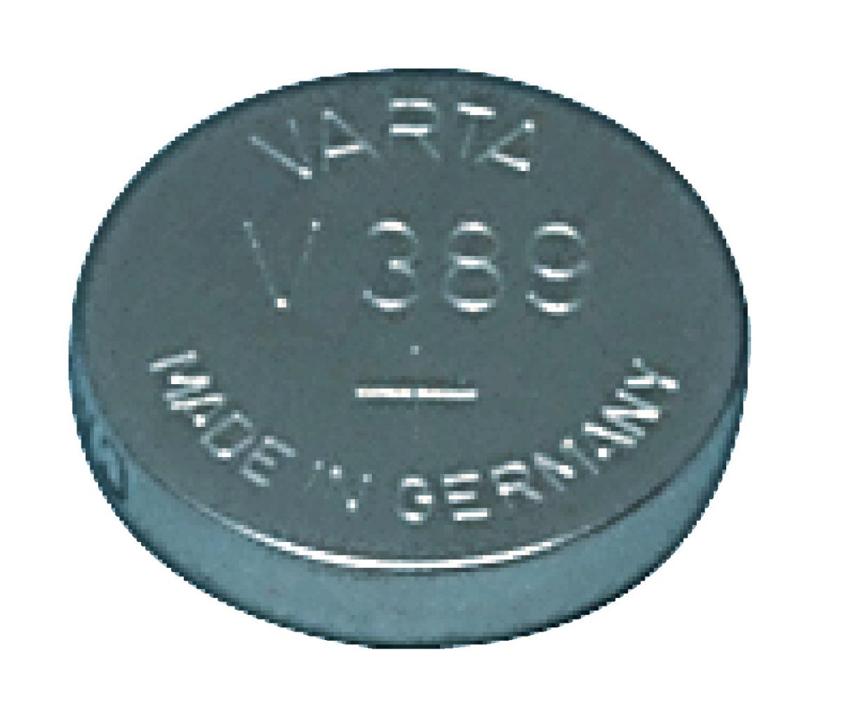 Pile bouton oxyde d'argent 1.55v 85ma (11.6 x 3.05mm) sr1130w/v10gs/varta 389.101.111